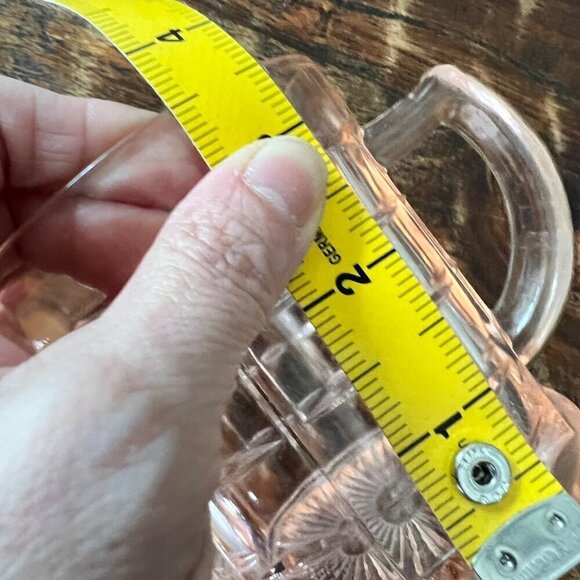 Vintage Hazel Atlas Pink Depression Glass Sugar Bowl - Picture 5 of 9